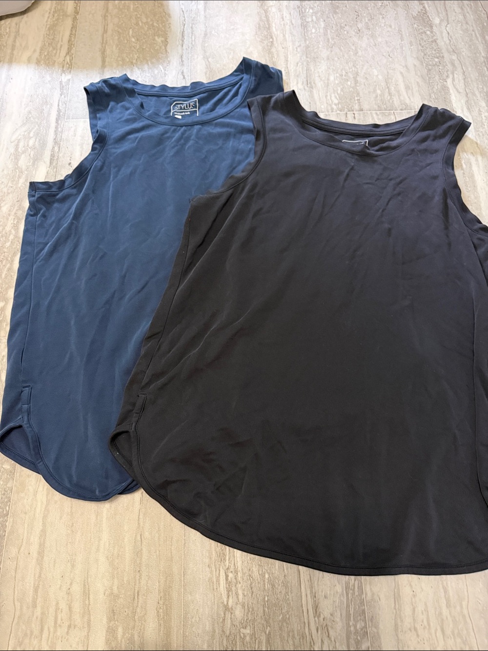 STYLUS Women’s Sleeveless Tank Tops - Black & Navy